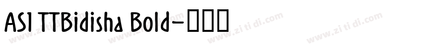 AS1 TTBidisha Bold字体转换
